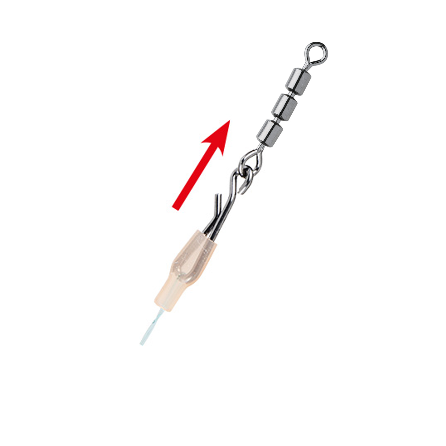 Girella tripla anti torsione con sgancio rapido