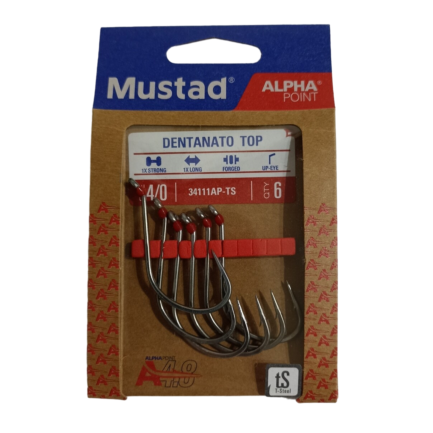 Mustad Amo DENTATO HOOK TOP Serie 34111AP 3/0-4/0