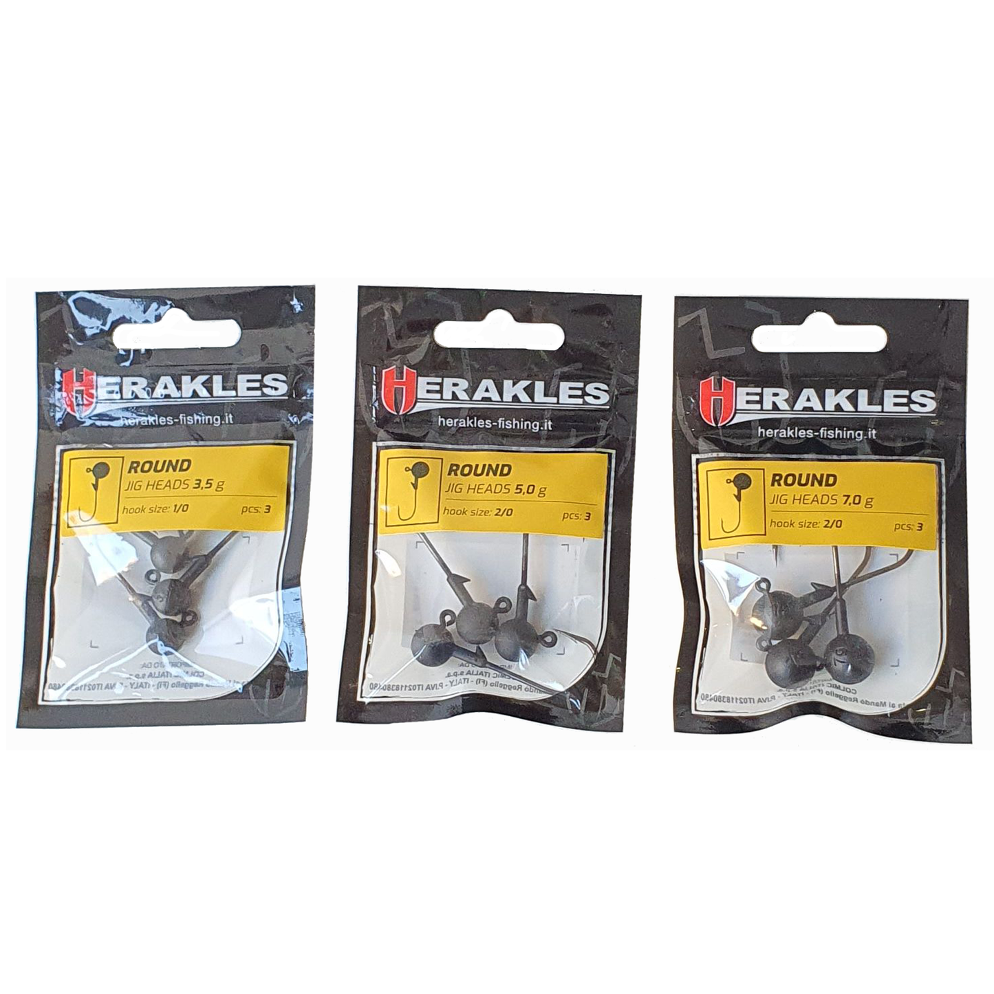 Herakles OFFSET JIG HEAD TESTINA PIOMBATA