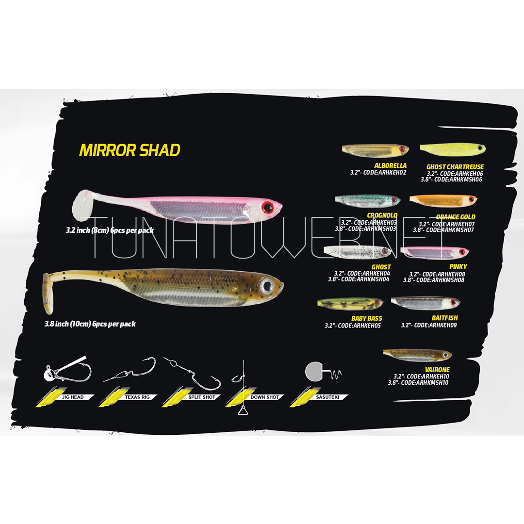 Herakles - Mirror Shad 3.2" - 3.80"