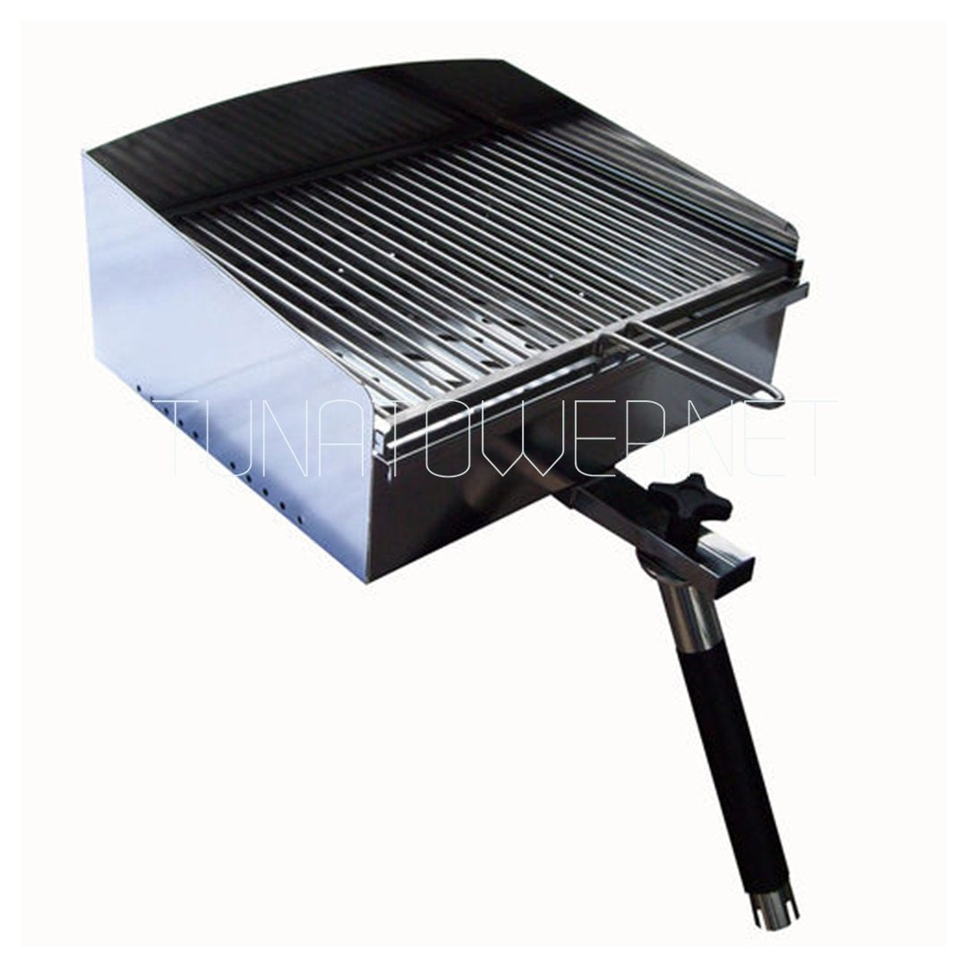 Gibi Marine - Barbecue Nautico Inox con Supporto per Portacanna Art. 1005