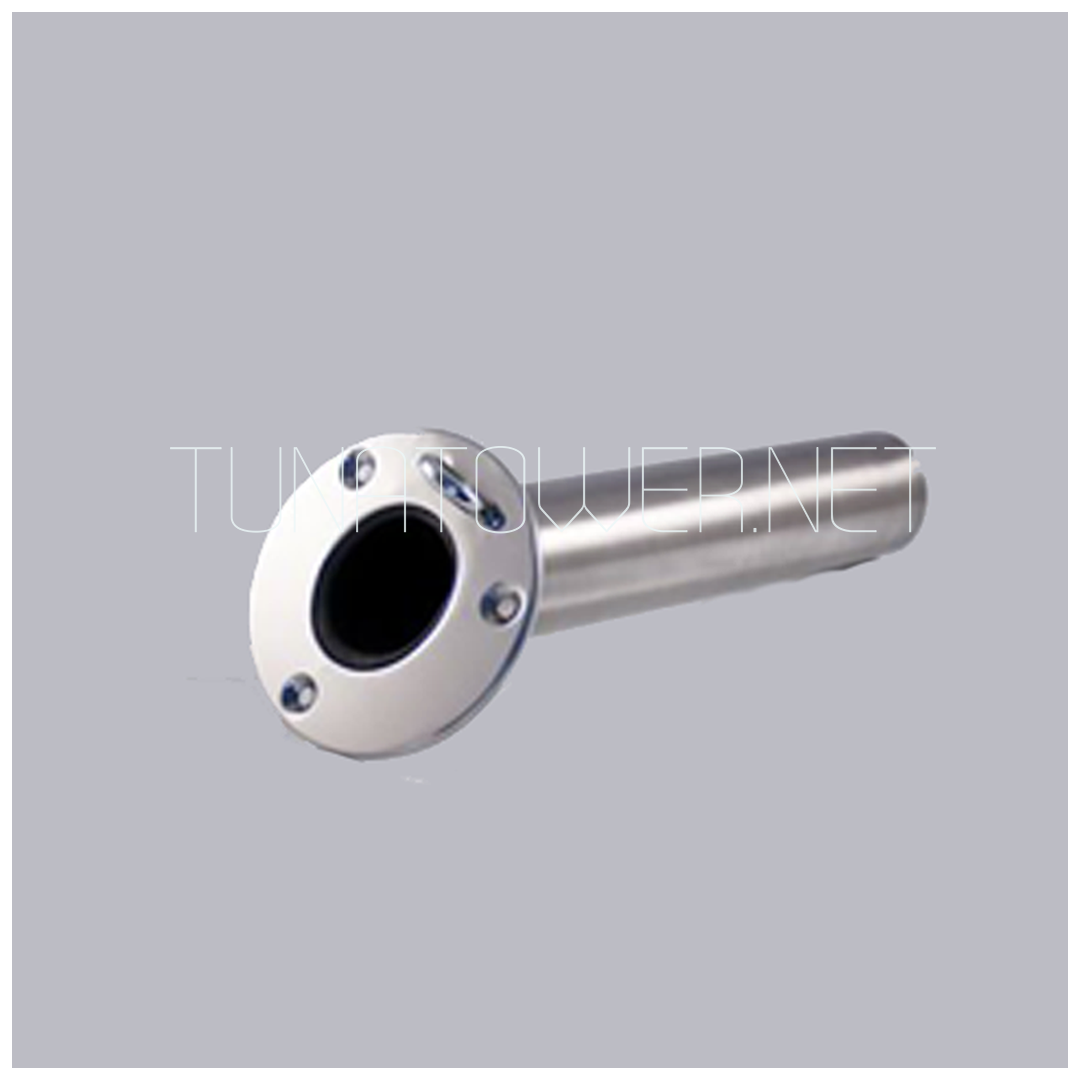 Gibi Marine - Portacanna ad Incasso Inox Piastra Tonda 0°/30° SLIM
