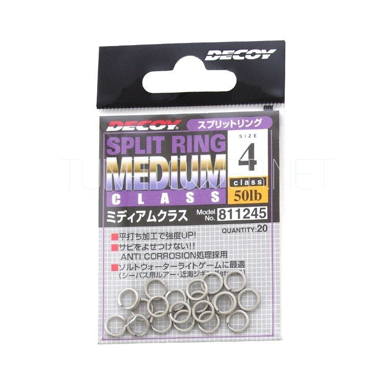 Decoy R3 Anelli SPLIT RING Medium/Heavy 20 a confezione
mis. 4