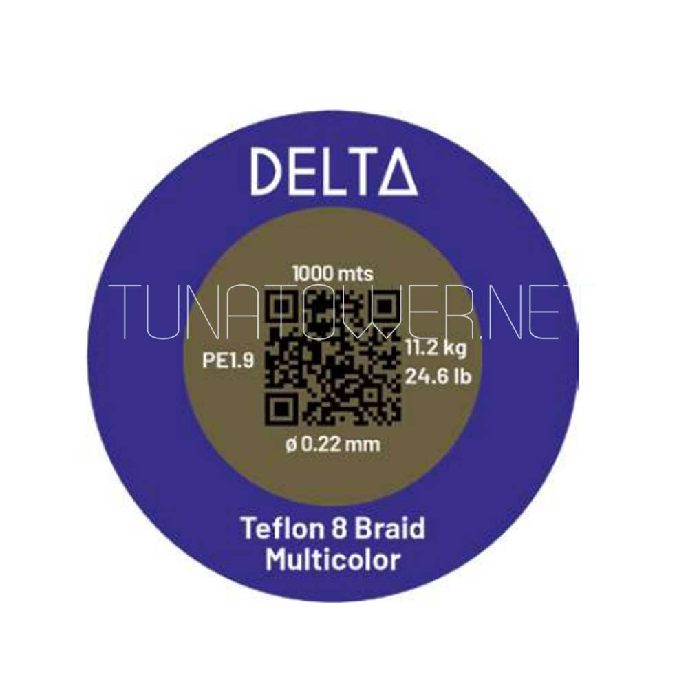 Trecciato Delta HILO TEFLON 8X BRAID MULTICOLOR mt 300