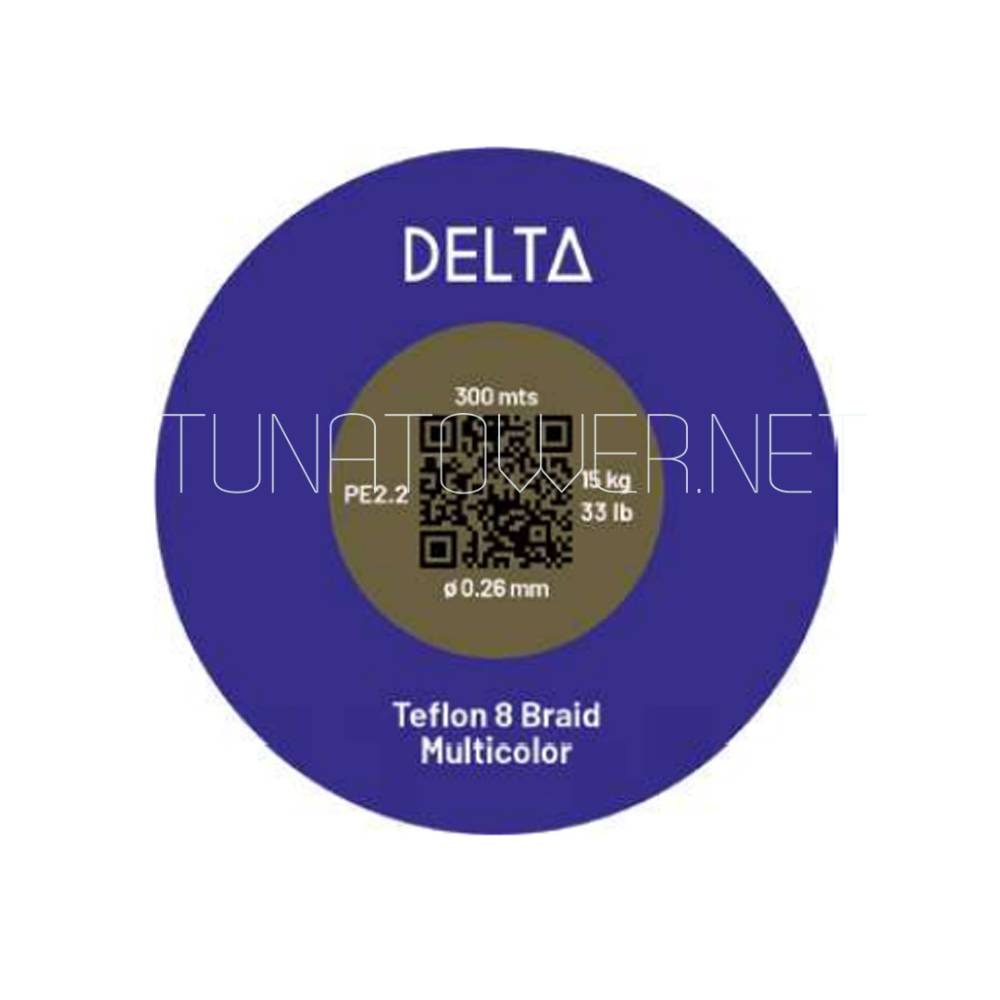 Trecciato Delta HILO TEFLON 8X BRAID MULTICOLOR mt 300
