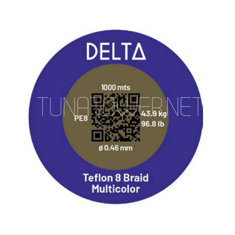 Trecciato Delta HILO TEFLON 8X BRAID MULTICOLOR mt 300