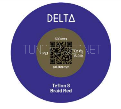 Trecciato Delta TRECCIATO TEFLON 8 BRAID RED