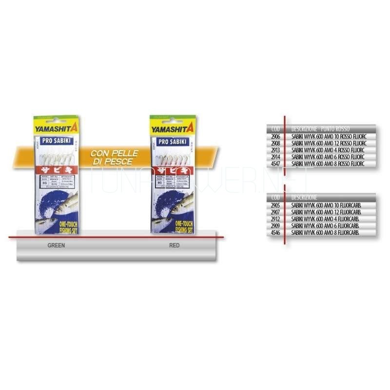 Yamashita - Pro Sabiki WYVK 600 FL Fluorocarbon 6 Ami
