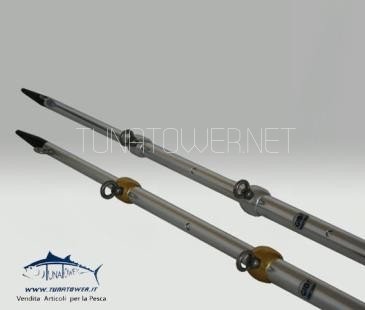 Gibi Marine - Divergente Telescopico 4 Sezioni 5 Mt Con Sistema Di Apertura A Bottoni E Boccole In Al Anodizzato Art. 463 B New