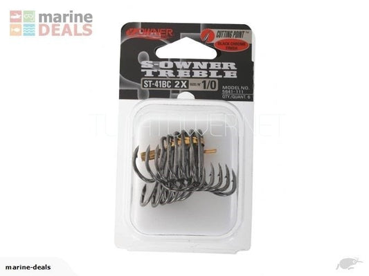 Owner - S-Owner Treble Hooks  Black ST-41BC