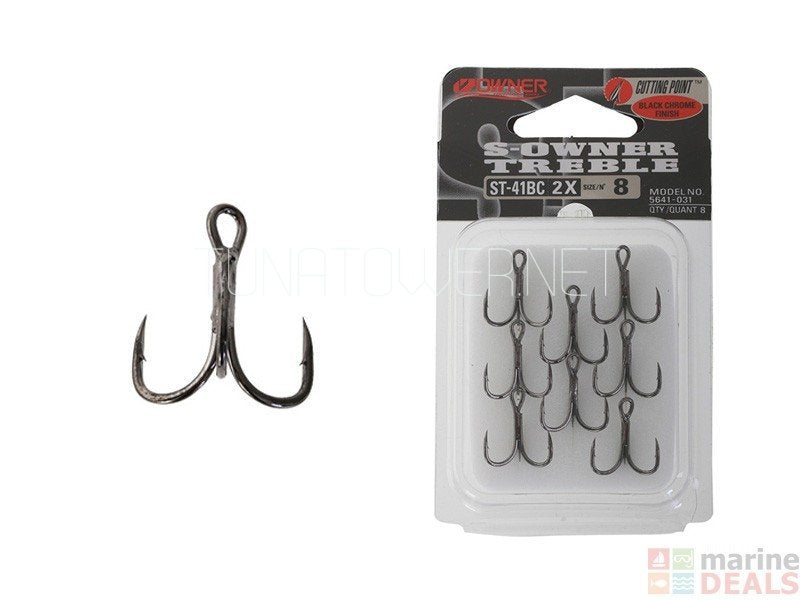 Owner - S-Owner Treble Hooks  Black ST-41BC