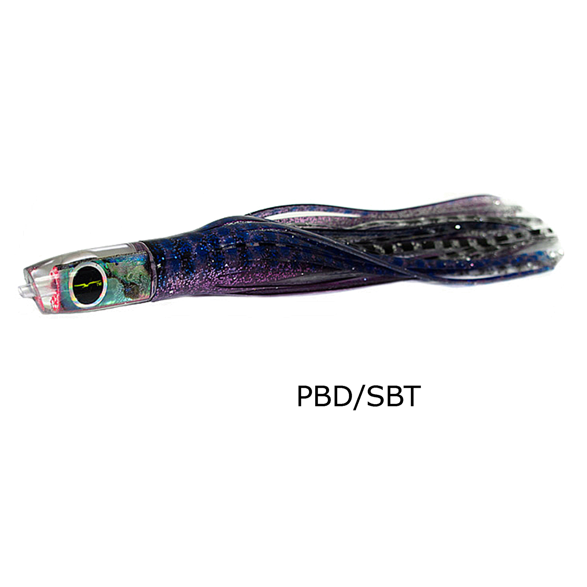Kona - Black Bart Lures - Demon Colore PBD-SBT BlueDot-SilverTiger