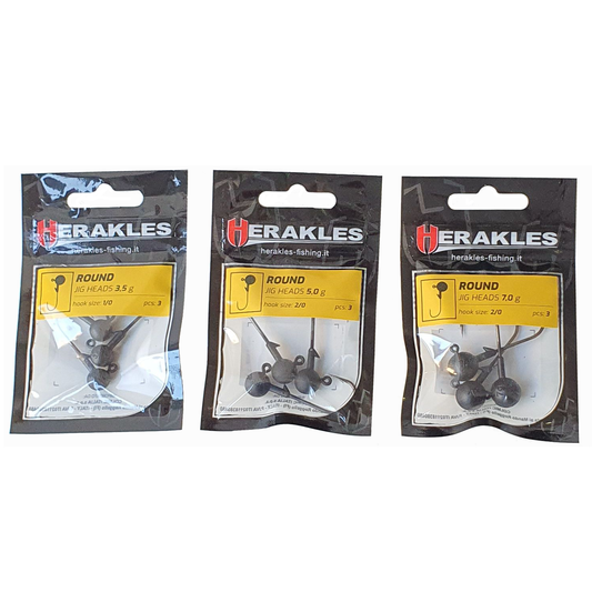 Herakles OFFSET JIG HEAD TESTINA PIOMBATA