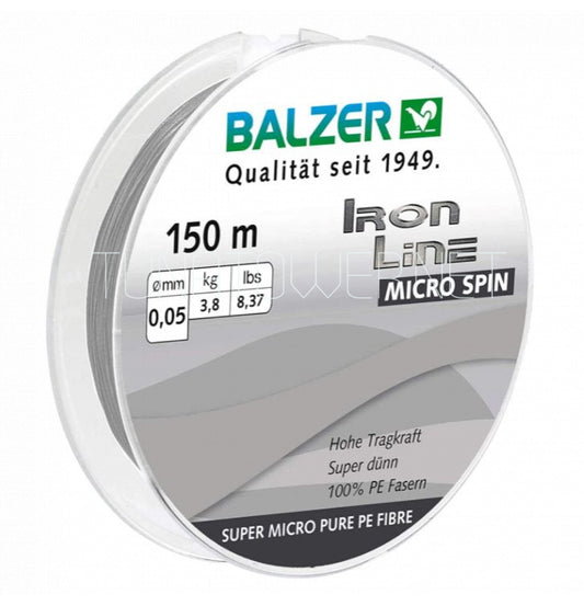 Balzer IRON LINE SPIN Trecciato 4x mt 150