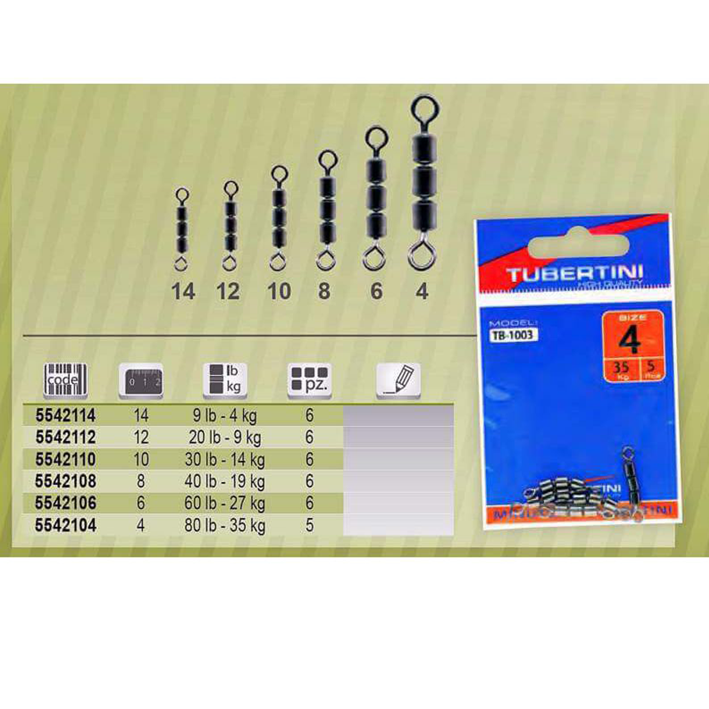 Tubertini - GIRELLA ROLLING TRIPLA TB 1003