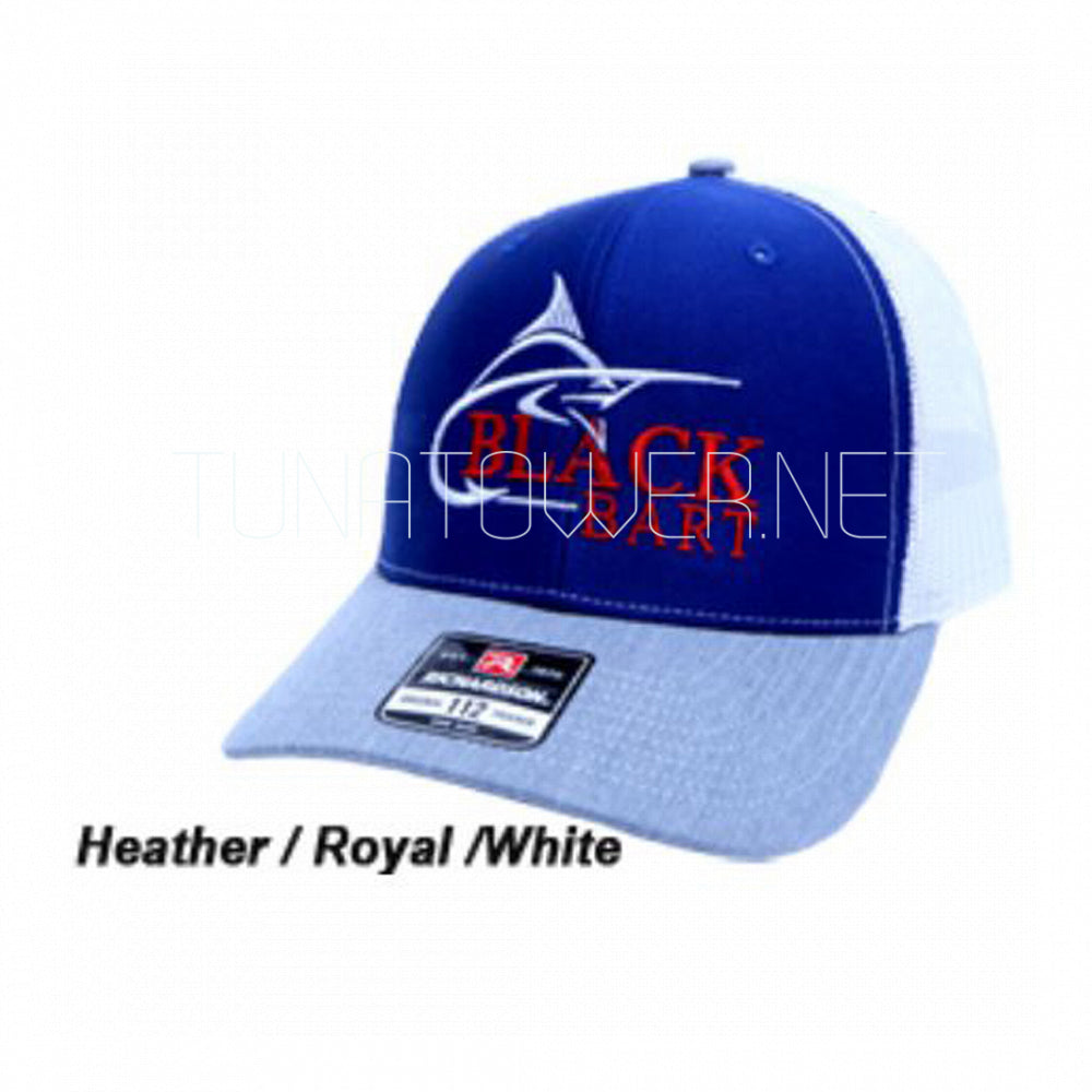 Cappellino con visiera Black Bart MARLIN LOGO HAT color Heather/Royal/White