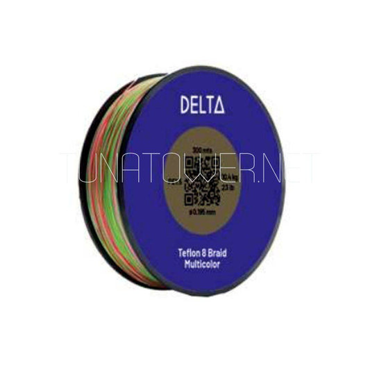 Trecciato Delta HILO TEFLON 8X BRAID MULTICOLOR mt 300