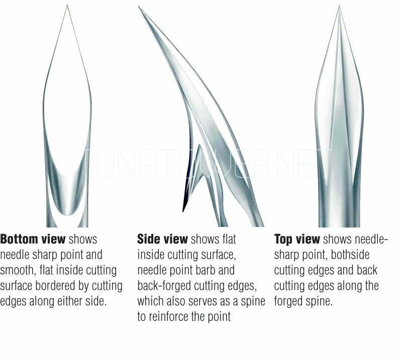 Owner -5180 SSW Cutting Point Straight Eye 3/0-4/0-5/0-6/0