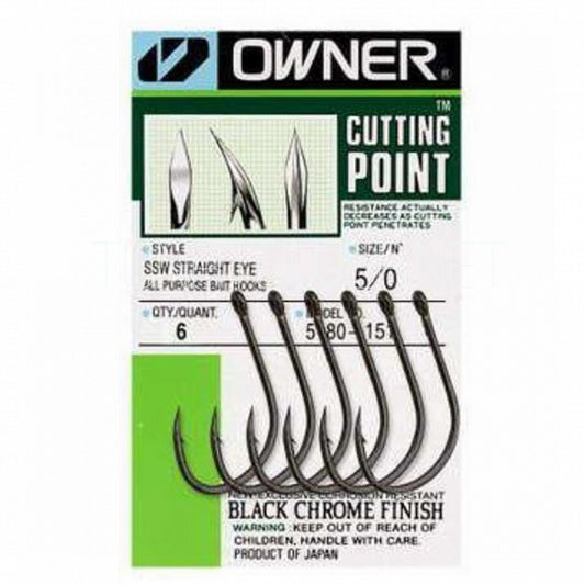 Owner -5180 SSW Cutting Point Straight Eye 3/0-4/0-5/0-6/0