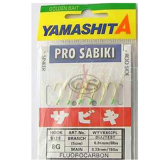 Yamashita - Pro Sabiki WYVK 600 FL Fluorocarbon 6 Ami